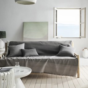 Ριχτάρι Τριθέσιου Καναπέ 2 Όψεων (180x310) Gofis Home Zebra Rock Grey 302/15