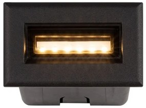 Απλίκα Φωτιστικό Τοίχου Χωνευτό Led Μέταλλο Bosca H5,4 Φ8,4 Maytoni-O045SL-L3B3K-Μαύρο O045SL-L3B3K