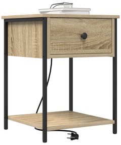 vidaXL Κομοδίνο Sonoma Δρυς 42 x 41 x 56 εκ. Επεξεργασμένο ξύλο