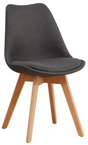 Καρέκλα ArteLibre TRUANT Γκρι Ύφασμα/PP/Ξύλο 49x53x83cm