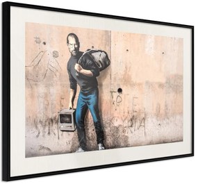 Αφίσα - Banksy: The Son of a Migrant from Syria - 30x20 - Μαύρο - Με πασπαρτού