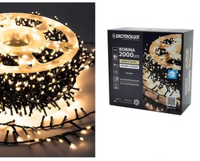 2000 LED Εσωτ. &amp; Εξωτ. Χώρου Με 8 Προγράμματα Και Μετασχηματιστή Θερμό Λευκό Φως Πράσινο Καλώδιο Μη Επεκτεινόμενο IP44 3