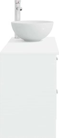 vidaXL Σετ Επίπλων Μπάνιου 2 pcs Λευκό Επεξεργασμένο Ξύλο