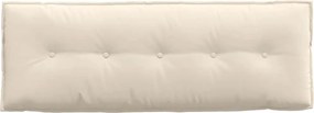 vidaXL Μαξιλάρι Πλάτης Μπεζ 140 x 50 cm Ύφασμα Μικροΐνας