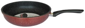 Rosberg R51319G22D βαθύ τηγάνι, 22 cm, μαρμάρινο φινίρισμα, επαγωγικό, μπορντώ μελανζέ