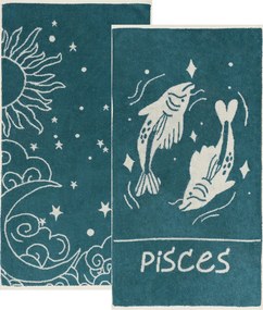 Πετσέτες Προσώπου (Σετ 2τμχ) Kentia Versus Zodiac Pisces 500gsm