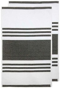 Πετσέτες Κουζίνας Lennox (Σετ 2Τμχ) 33577 Grey-White Ladelle 100% Βαμβάκι