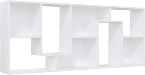 vidaXL Βιβλιοθήκη Λευκή 67 x 24 x 161 εκ. από Επεξ. Ξύλο