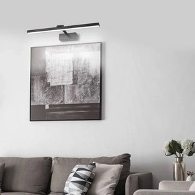 Φωτιστικό τοίχου-απλίκα Debiwen pakoworld led μέταλλο μαύρο 60x10x6εκ