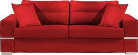 Καναπές Φένια Τριθέσιος-230φ 90β εκ.-Κόκκινο