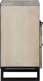 vidaXL Κομοδίνο Λευκό 50 x 33 x 62 εκ. Επεξεργασμένο Ξύλο