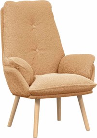 vidaXL Πολυθρόνα Μπεζ 69 x 74 x 93 εκ. Υφάσματος Sherpa