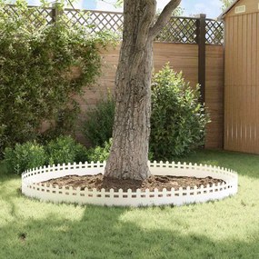 vidaXL Περιγράμματα γκαζόν 20 pcs Λευκό 103 x 0,05 x 22 εκ Ατσάλι