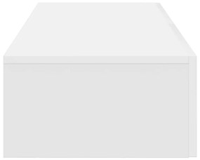 vidaXL Ράφι τοίχου με συρτάρια Λευκό 100x36x19 cm Κατασκευασμένο ξύλο