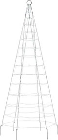 vidaXL Χριστουγεννιάτικο δέντρο LED 200 LED Ψυχρό Λευκό 180 εκ.