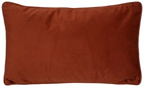 Μαξιλάρι διακοσμητικό Lubel pakoworld ύφασμα σε terracotta απόχρωση 30x50εκ
