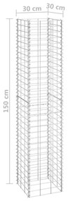 ΣΥΡΜΑΤΟΚΙΒΩΤΙΑ-ΓΛΑΣΤΡΕΣ ΥΠΕΡΥΨ. 3 ΤΕΜ. 30X30X150ΕΚ. ΣΙΔΕΡΕΝΙΕΣ 151250