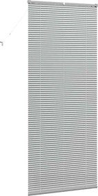 vidaXL Βενετσιάνικες Ρόδες Ασημί 220 x 95 εκ Αλουμίνιο