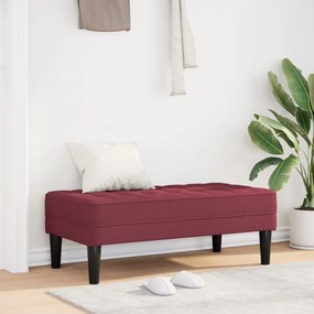 vidaXL Παγκάκι Κόκκινο 113x57x39 εκ Ταπετσαρία