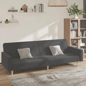 Καναπές Κρεβάτι Διθέσιος Σκούρο Γκρι Υφασμάτινος