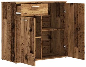 vidaXL Ντουλάπι με Συρτάρι Παλιό Ξύλο 80 x 36 x 75 εκ. από Μοριοσανίδα