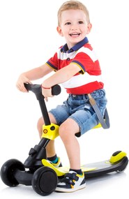 Kid's toy 2in1 scooter/ride on "X-PRESS" yellow