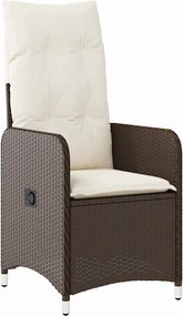 vidaXL Σέτ φαγητού για κήπο 7 pcs Καφέ συνθετικό ρατάν