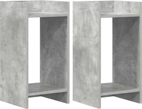 vidaXL Βάση φυτών 2 τεμ. Γκρι Σκυροδέματος 30 x 30 x 60 cm