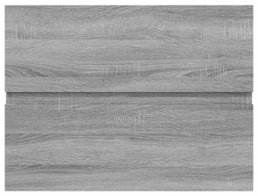 vidaXL Ντουλάπι Νιπτήρα Γκρι Sonoma 60x38,5x45 εκ. Επεξεργασμένο Ξύλο