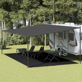 vidaXL Χαλί Σκηνής Μαύρο 400 x 400 εκ. από HDPE
