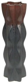 Κηροπήγιο Κεραμικό 003-223-079 14,5x14x46,5cm Grey-Brown Ceramic