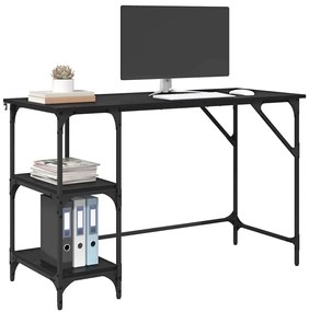 vidaXL Γραφείο Μαύρη Οξυά 120 x 50 x 75 cm Επεξεργασμένο ξύλο