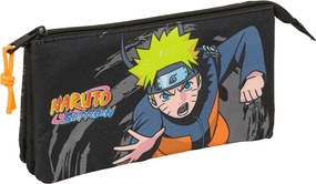 Κασετίνα Naruto Μαύρο 22 x 12 x 3 cm