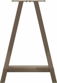 vidaXL Πόδια Τραπεζαρίας Σχήματος Α 2 τεμ. 60x(72-73) εκ. Ατσάλι