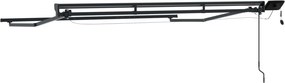 vidaXL Manual Awning Frame with Solar LED 3 x 2,5 m Ανθρακί