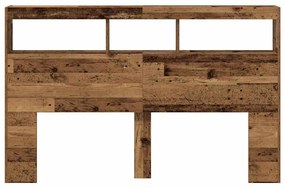 vidaXL Κεφαλάρι με Αποθηκευτικό Χώρο &amp; LED 160x17x102 εκ.