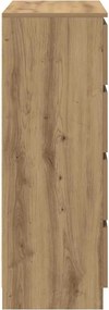 vidaXL Sideboard Artisan Oak 80x35x99 cm Κατασκευασμένο ξύλο