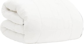 vidaXL Πάπλωμα 220x240 εκ Χειμώνας 450 GSM Αυστραλιανό Μαλλί Λευκό