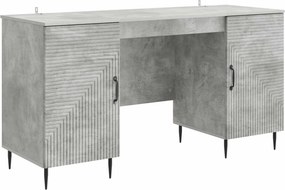 vidaXL Γραφείο Γκρι Σκυροδέματος 142,5 x 50 x 75 εκ.