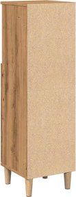 vidaXL Ντουλάπι μπάνιου Δρυς τεχνίτης 30x30x100 cm Κατασκευασμένο ξύλο