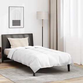 vidaXL Πάπλωμα με μαξιλάρι 2 pcs Λευκό 155 x 220 cm Πούπουλο