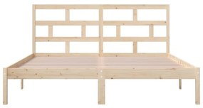 vidaXL Πλαίσιο Κρεβατιού 180 x 200 εκ. από Μασίφ Ξύλο 6FT Super King