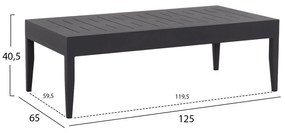 Σετ Κήπου Σαλόνι LARRY 4 τεμ Αλουμινίου Γκρί με Μαξιλάρια