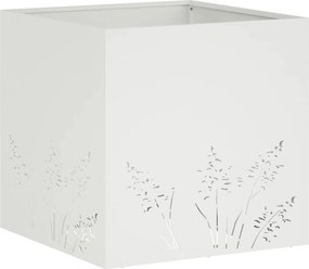 vidaXL Γλάστρα Κήπου 2 τμχ. Λευκό 50 x 50 x 49 cm