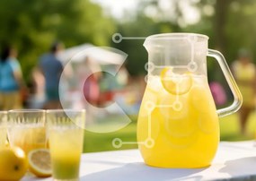 Σετ των 2 Intra Συλλεκτικό Ξύλινο Παζλ Plywood 4mm - Υπαίθρια συγκέντρωση με λεμονάδα και νερό Σε Ξύλινο Κουτί - Διαστάσεις: 10x10 cm – 25 κομμάτια