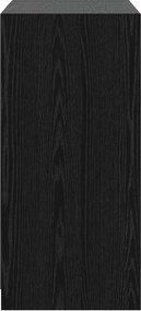 vidaXL Ντουλάπι Μαύρη δρυς 77 x 48 x 102 cm Επεξεργασμένο Ξύλο