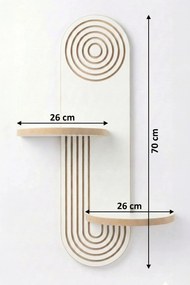 Ράφι Τοίχου Λευκό BOCLUMA 26x13x35