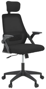 Καρέκλα γραφείου Peja pakoworld mesh ύφασμα μαύρο 58x60x107-117εκ