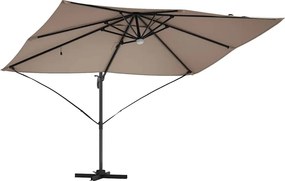 vidaXL Ομπρέλα ηλίου 351 x 250 x 253 εκ Πολυεστέρας και Αλουμίνιο