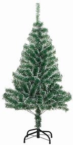 vidaXL Τεχνητό Δέντρο Χριστουγέννων με Χιόνι και Φώτα LED 150 cm